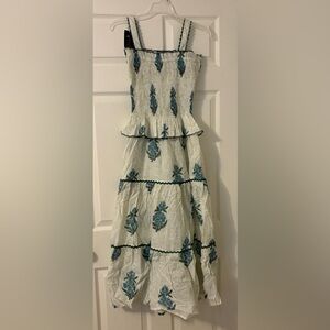 Block Print Midi Dress